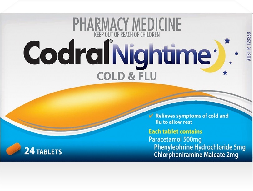 Codral Nightime Tablets (24's) image