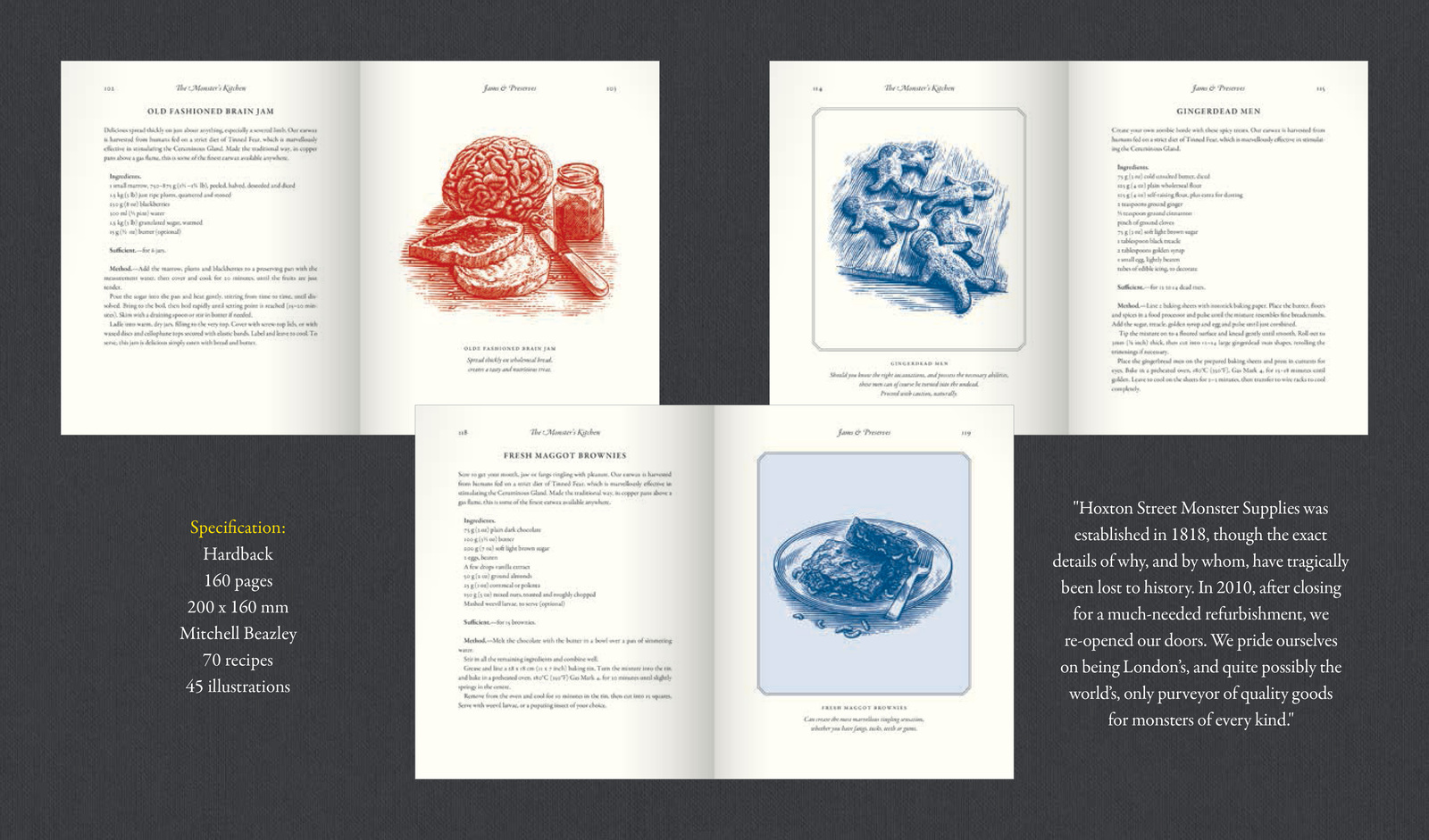 The Hoxton Street Monster Supplies Cookbook on Hardback by Hoxton Street Monster Supplies Limited