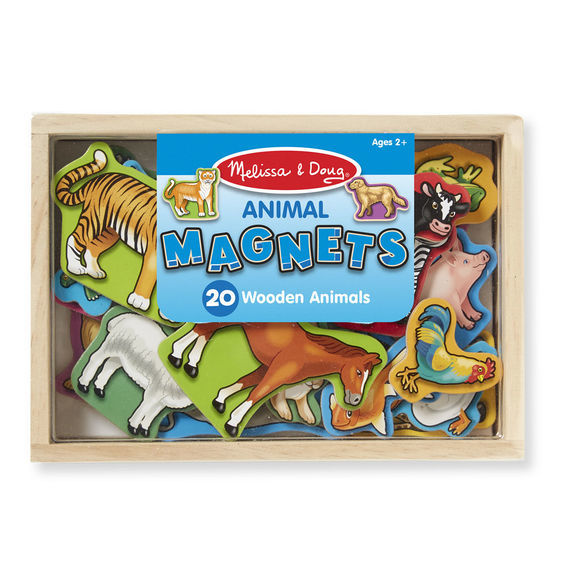 Melissa & Doug: Wooden Magnetic Animals in Box image
