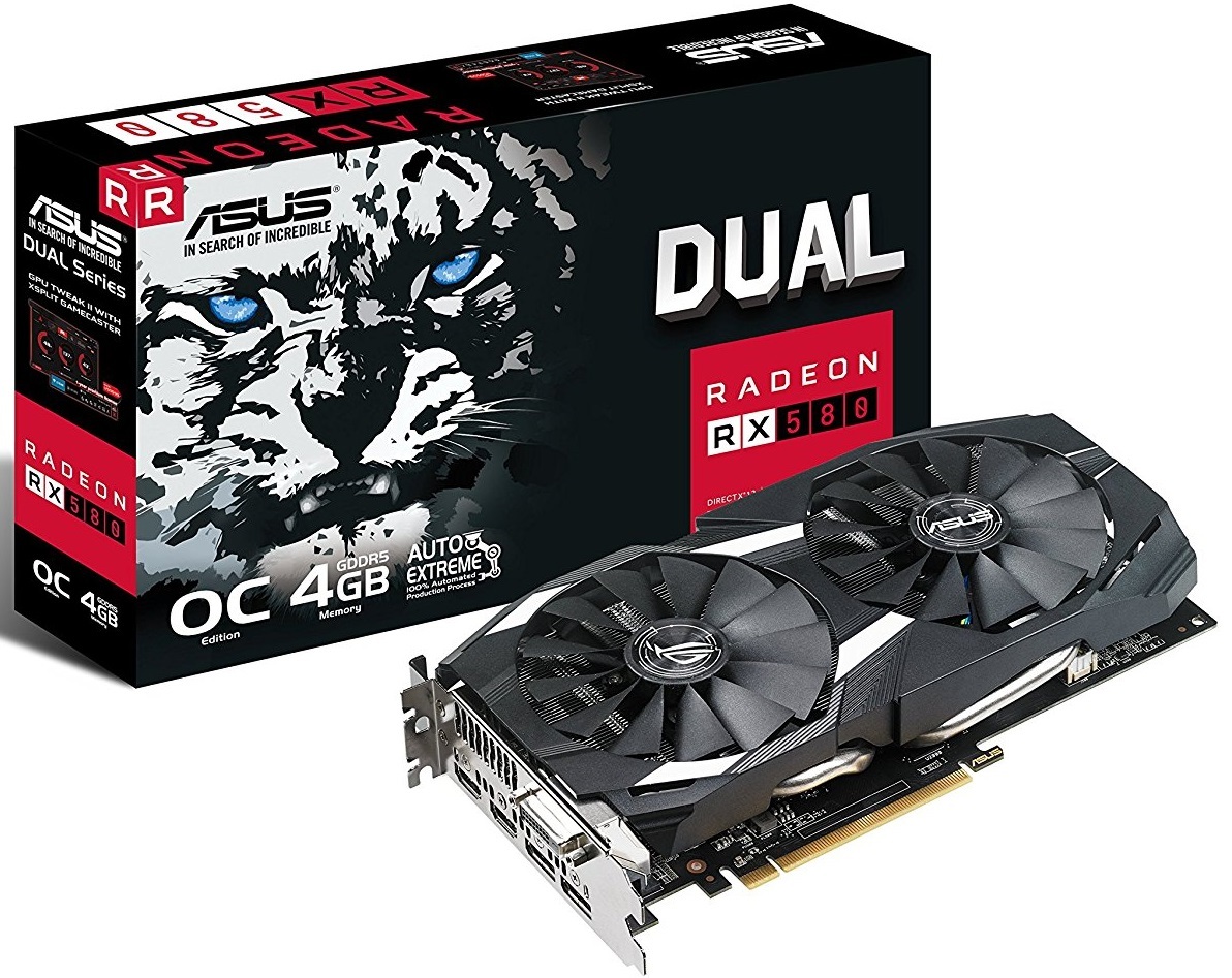 ASUS Radeon Dual Series RX 580 8GB Graphics Card