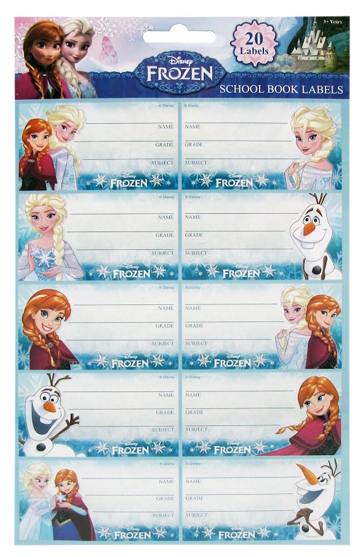 Buy Frozen Book Labels at Mighty Ape Australia