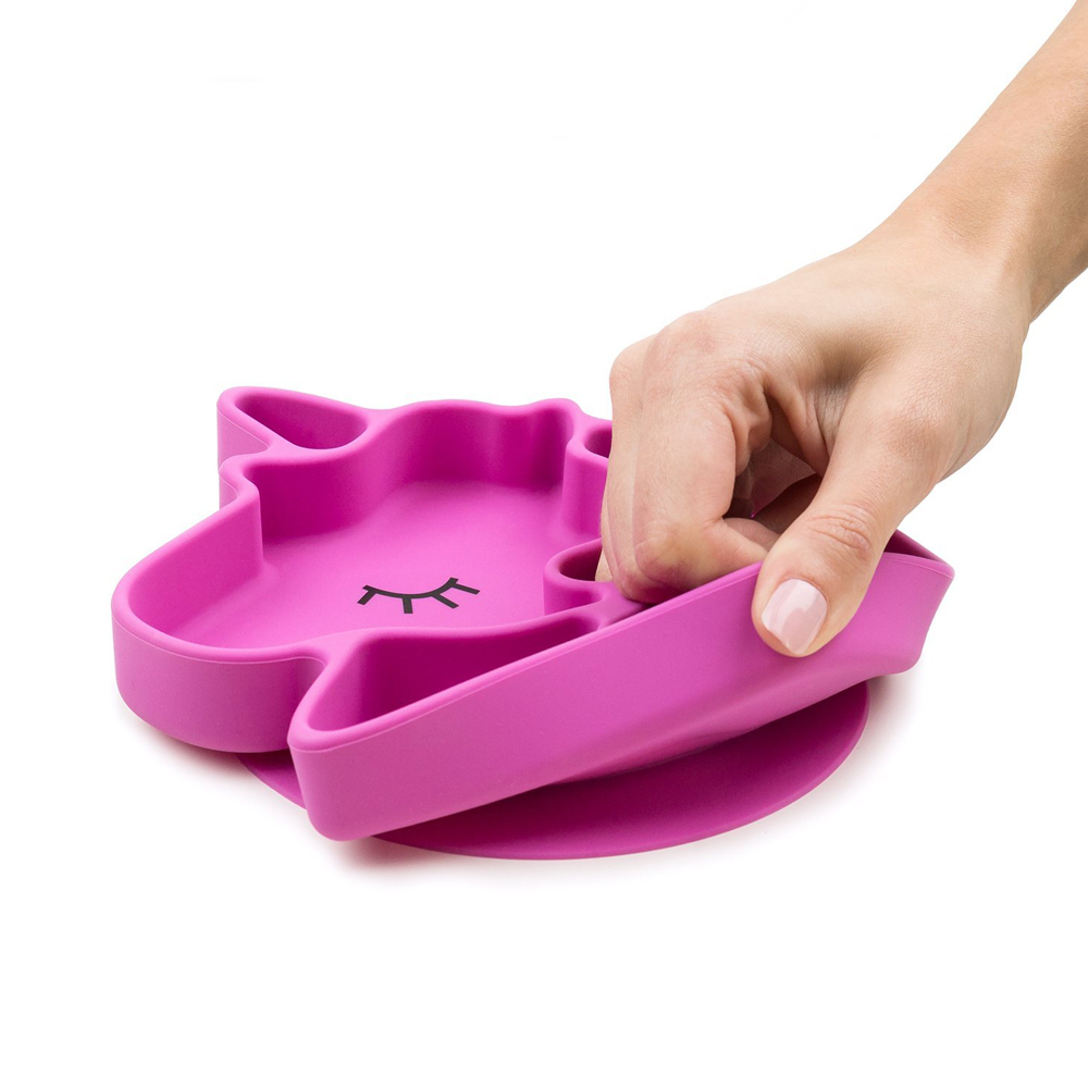 Bumkins: Silicone Grip Dish - Unicorn image