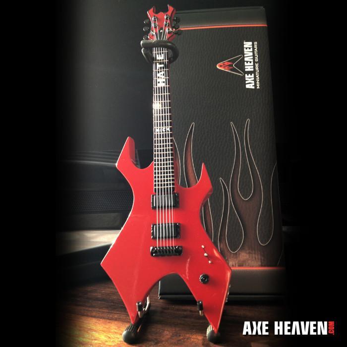 Axe Heaven: Miniature Replica - Mick Thompson Guitar (Red Warlock) image