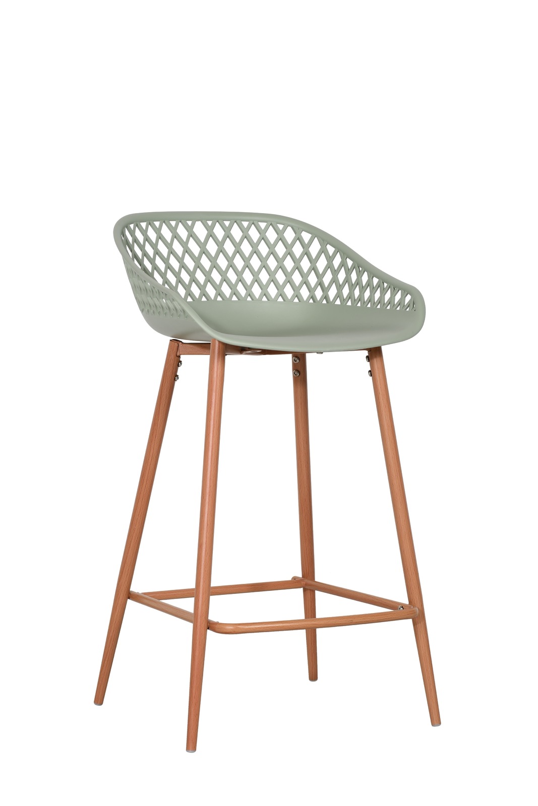 Buy Ovela Leerdam Counter Stools Pastel Green (Set of 2) at Mighty