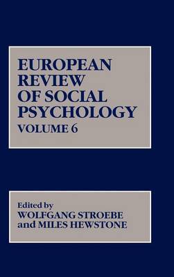 European Review of Social Psychology: v. 6 by Wolfgang Stroebe image