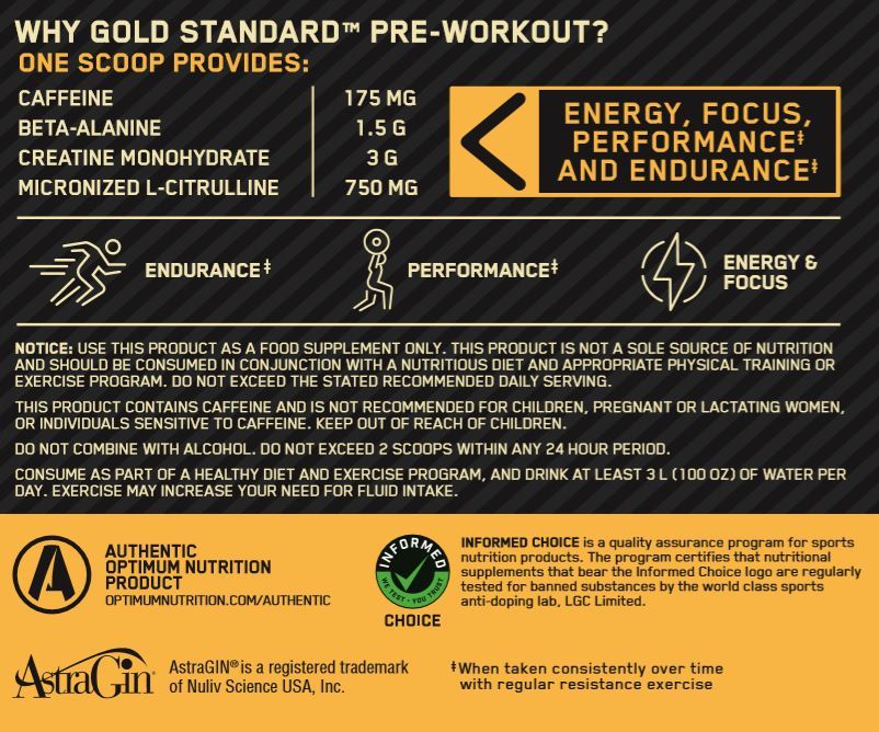Buy Optimum Nutrition Gold Standard PreWorkout Green Apple at Mighty