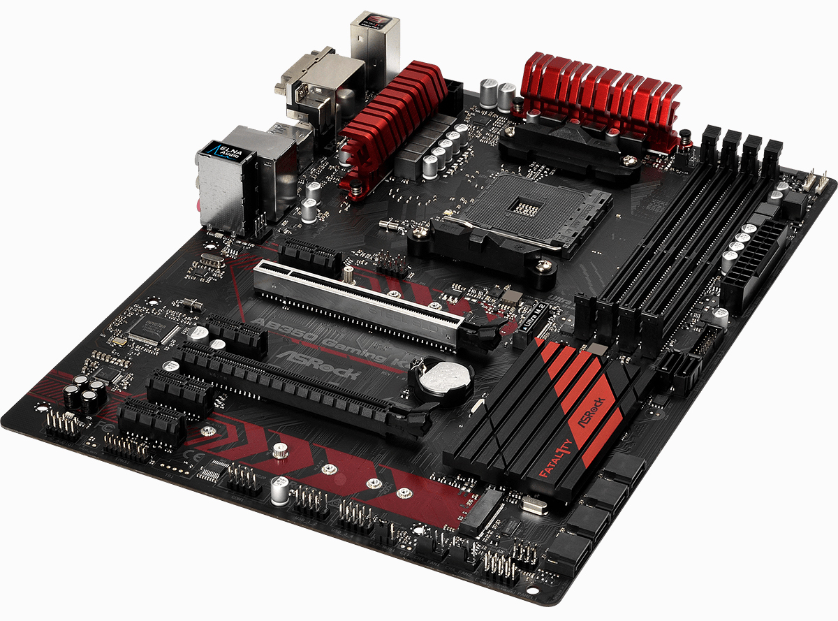 ASRock AB350 Gaming K4 AM4 ATX Motherboard image