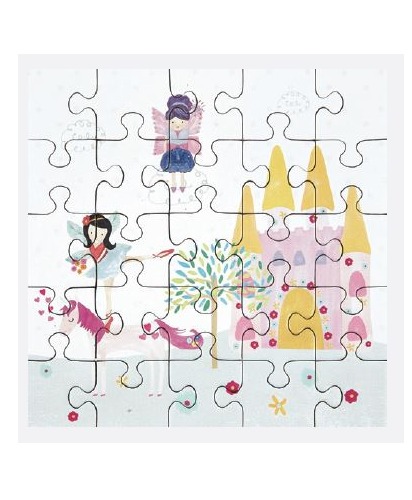 Floss & Rock: 25-Piece Mini Jigsaw Puzzle - Fairy Unicorn