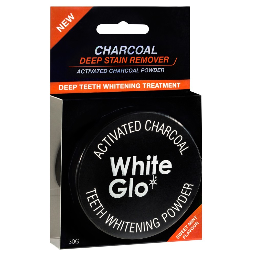 White Glo - Activated Charcoal Teeth Whitening Powder (30g) image