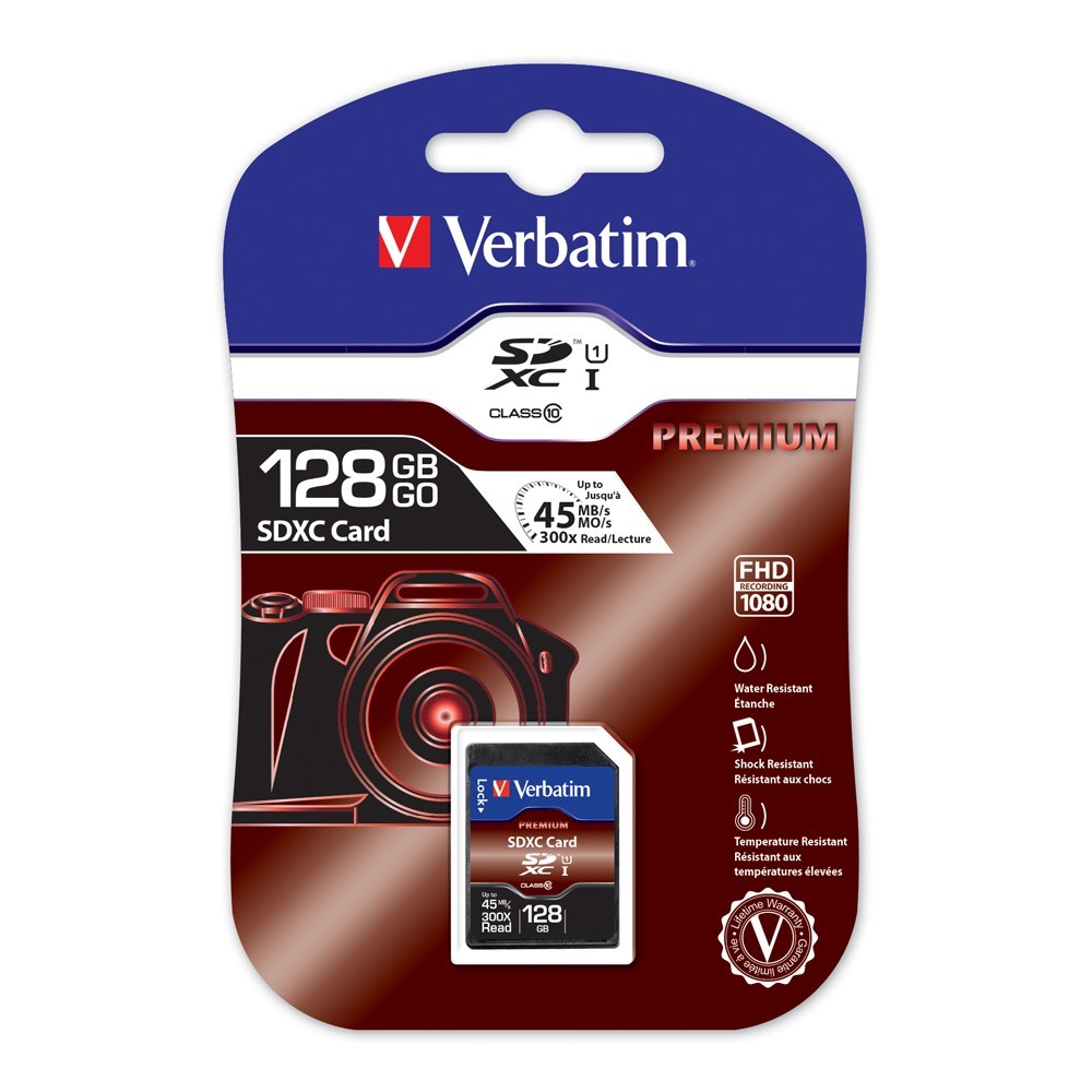 Verbatim SDXC Card - 128GB (Class 10 UHS-I) image