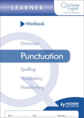 Quickstep English Workbook Punctuation Learner Stage by Sue Hackman image