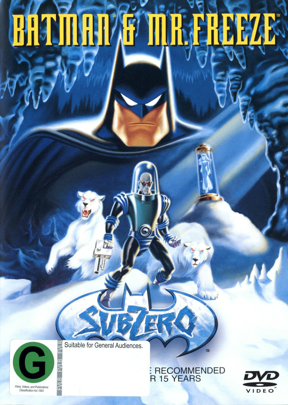 Batman and Mr Freeze on DVD