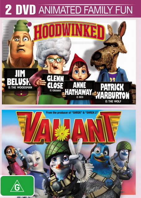 Hoodwinked / Valiant (2 Disc Set) on DVD