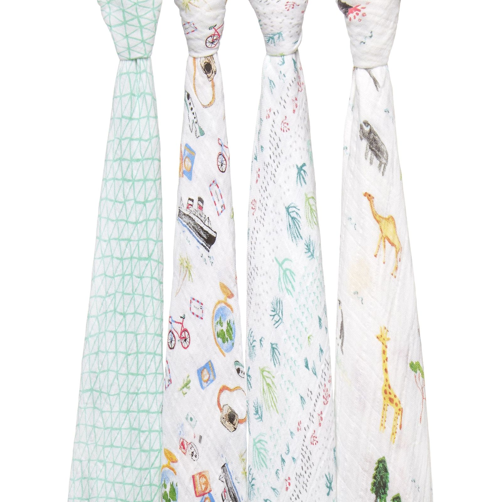 Aden + Anais: Classic Swaddle - Around The World (4 Pack)