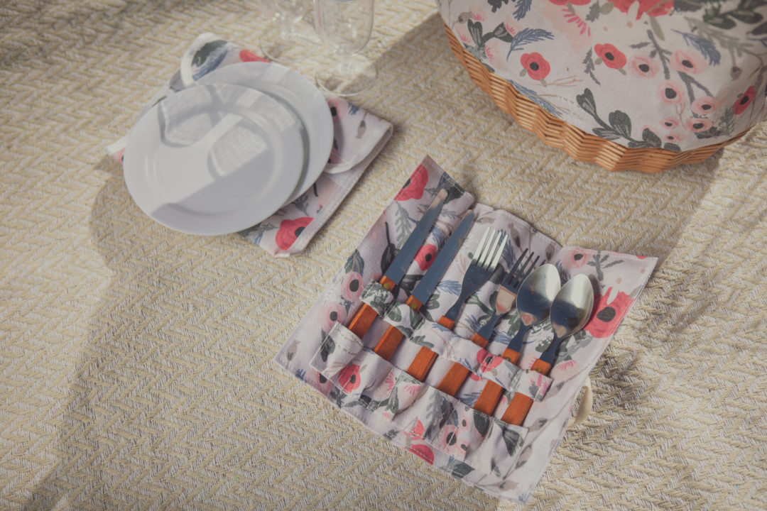 Picnic Time: Promenade Picnic Basket (Floral) image