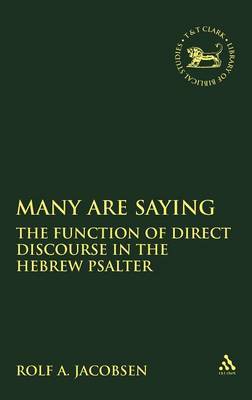 Many are Saying by Rolf A. Jacobson image