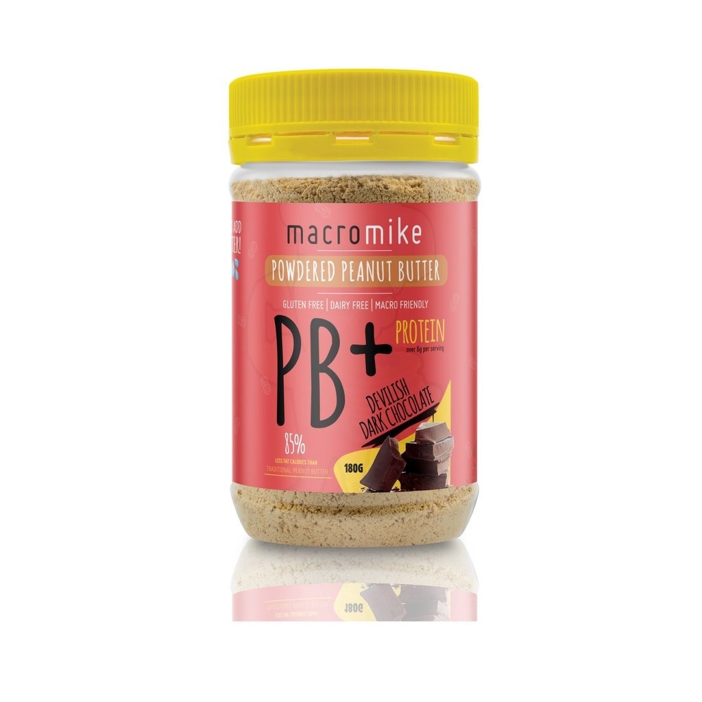 Macro Mike PB+ Powdered Peanut Butter - Dark Chocolate (180g) image