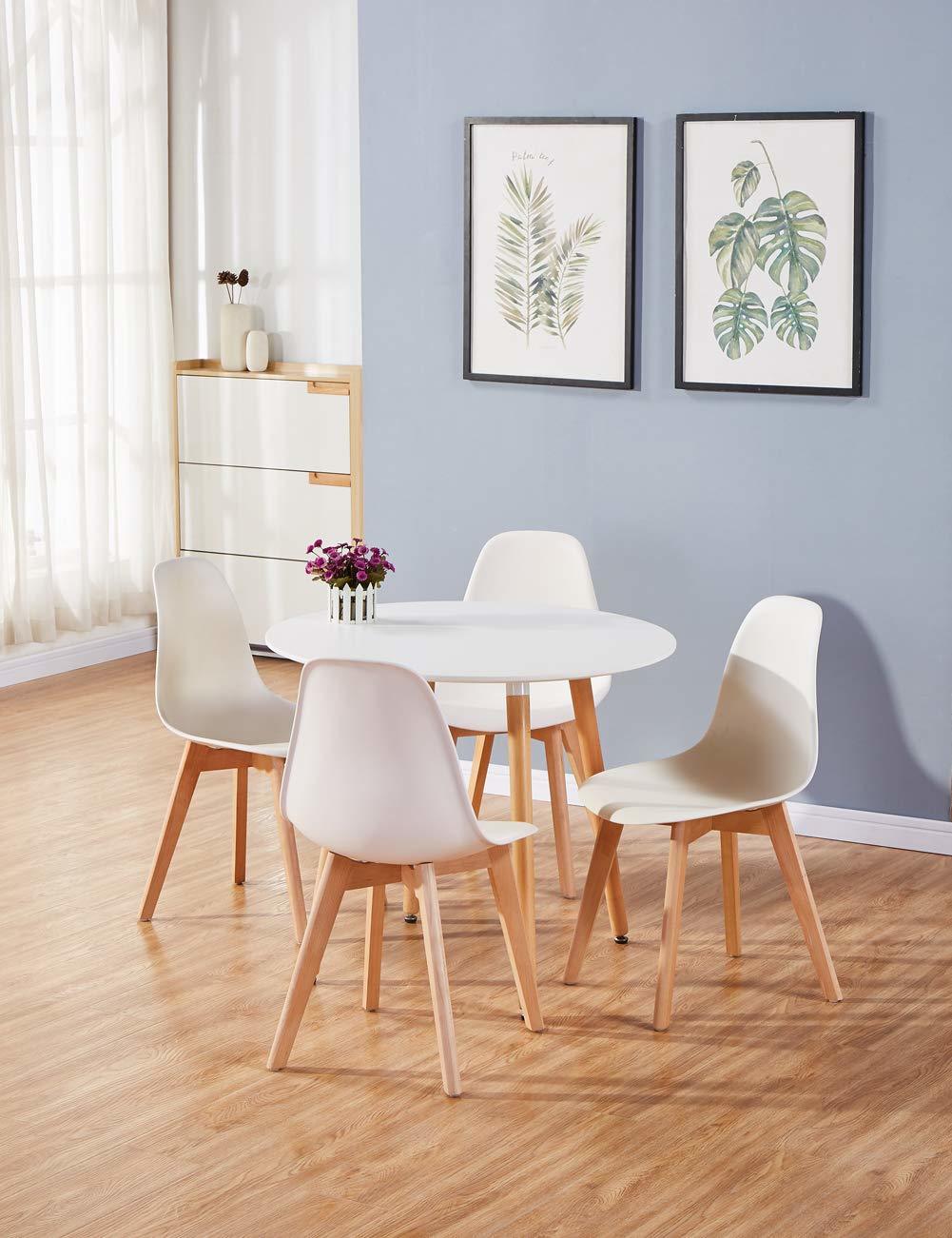 Fraser Country Elegant Round Dining Table - White image