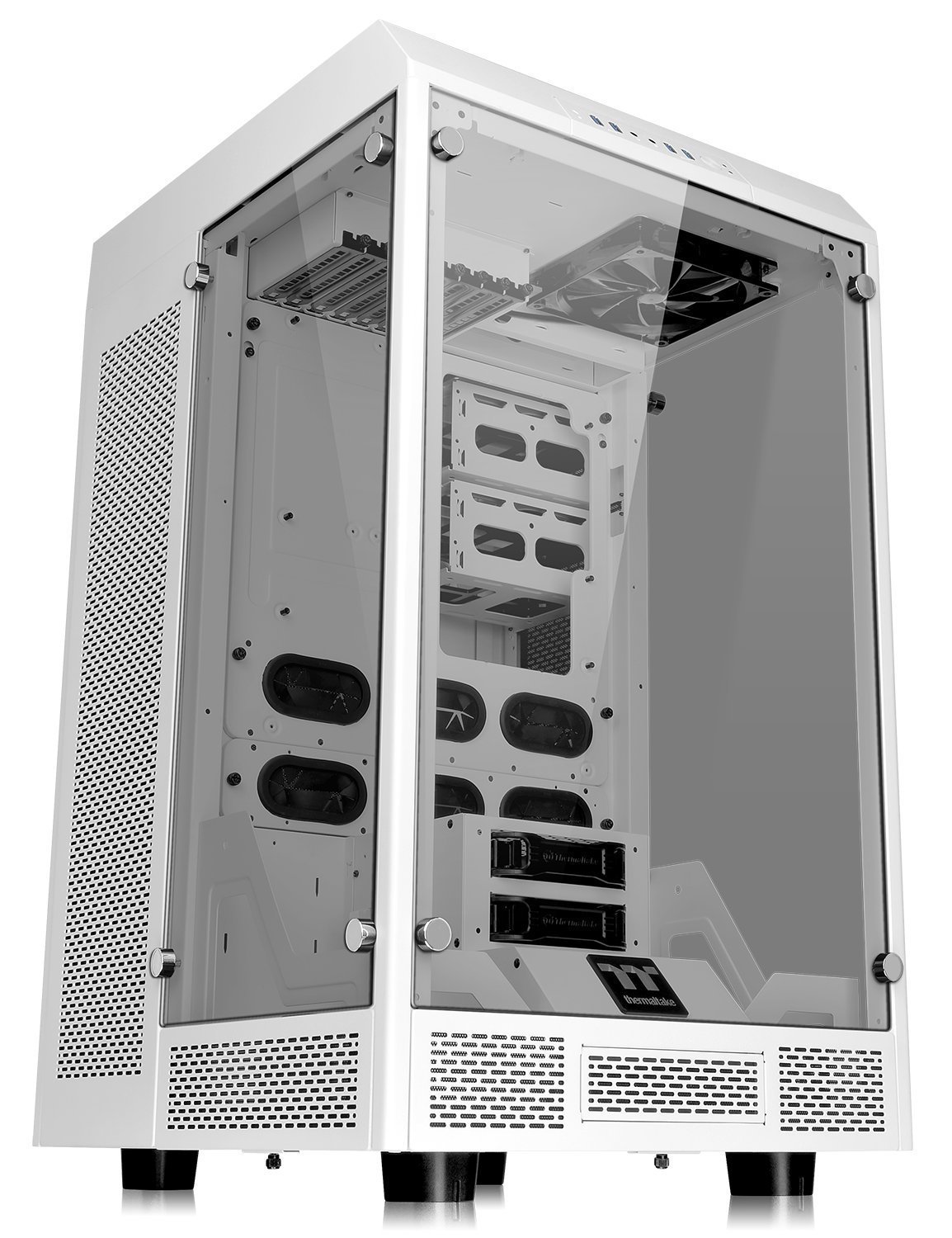 Thermaltake: The Tower 900 E-ATX Vertical Super Tower Chassis - Snow Edition (White) image