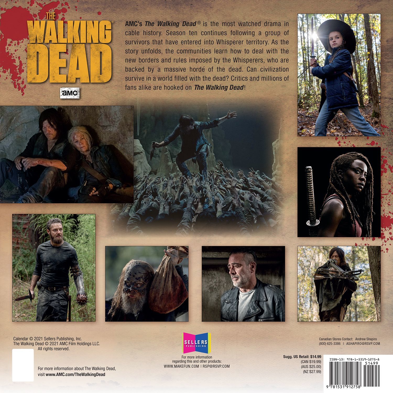 Buy The Walking Dead 2022 Square Wall Calendar At Mighty Ape NZ buy-the-walking-dead-2022-square-wall-calendar-at-mighty-ape-nz