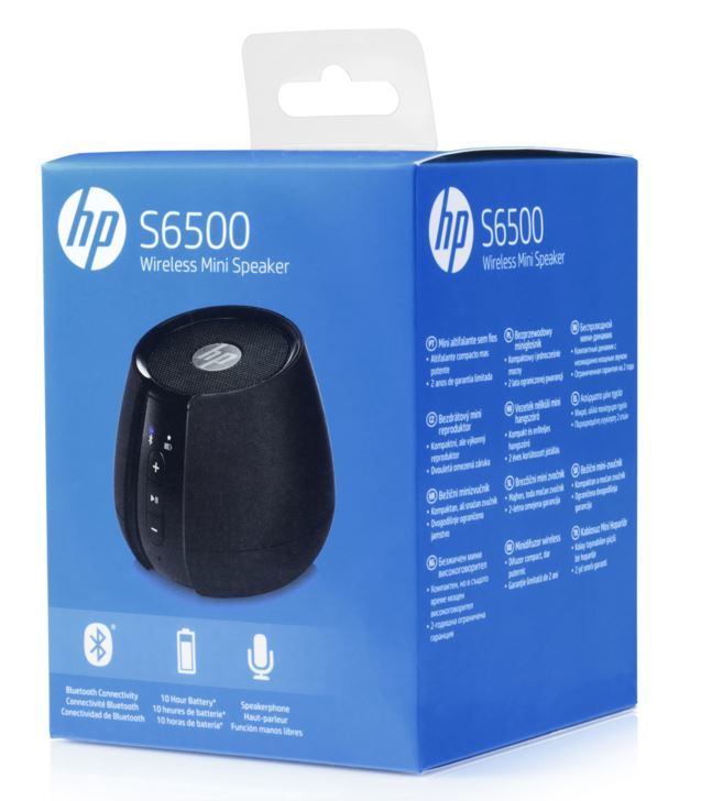 HP S6500 Bluetooth Wireless Speaker - Black image