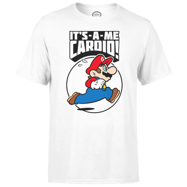 Nintendo Super Mario Cardio T-Shirt Kids' T-Shirt - White - 7-8 Years image