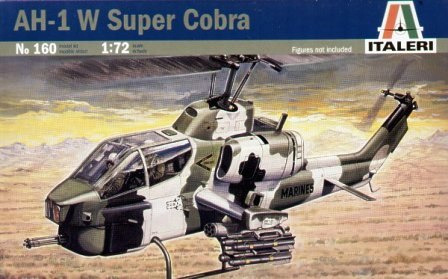 Italeri AH1W Super Cobra Helicopter 1:72 Model Kit image