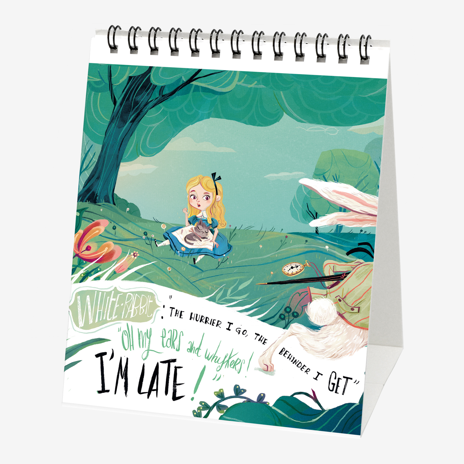 Legami: Alice In Wonderland 2020 Desk Calendar image