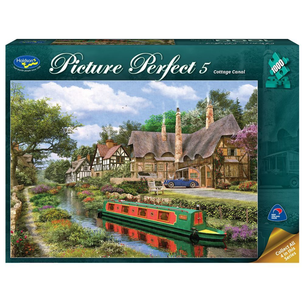 Holdson: 1000 Piece Puzzle - Picture Perfect S5 (Cottage Canal) image