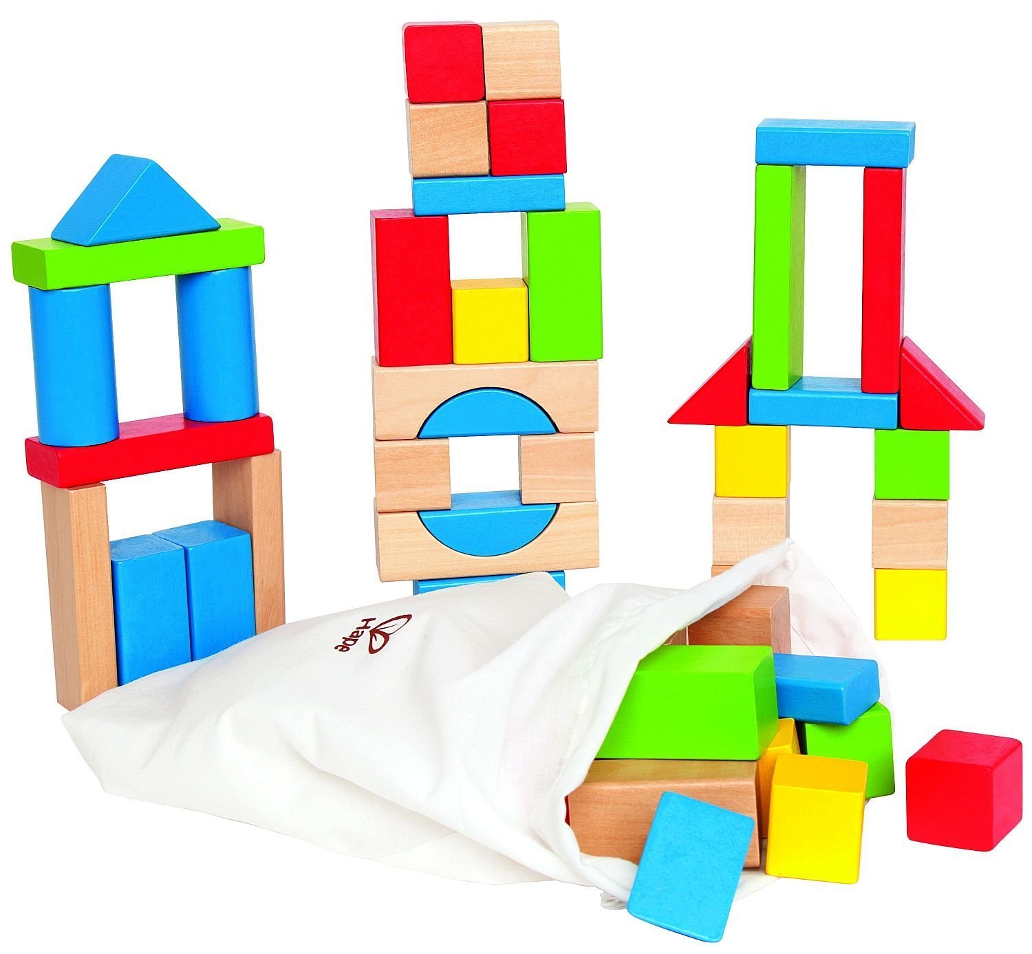 Hape: Maple Wood Blocks Set - 50pc