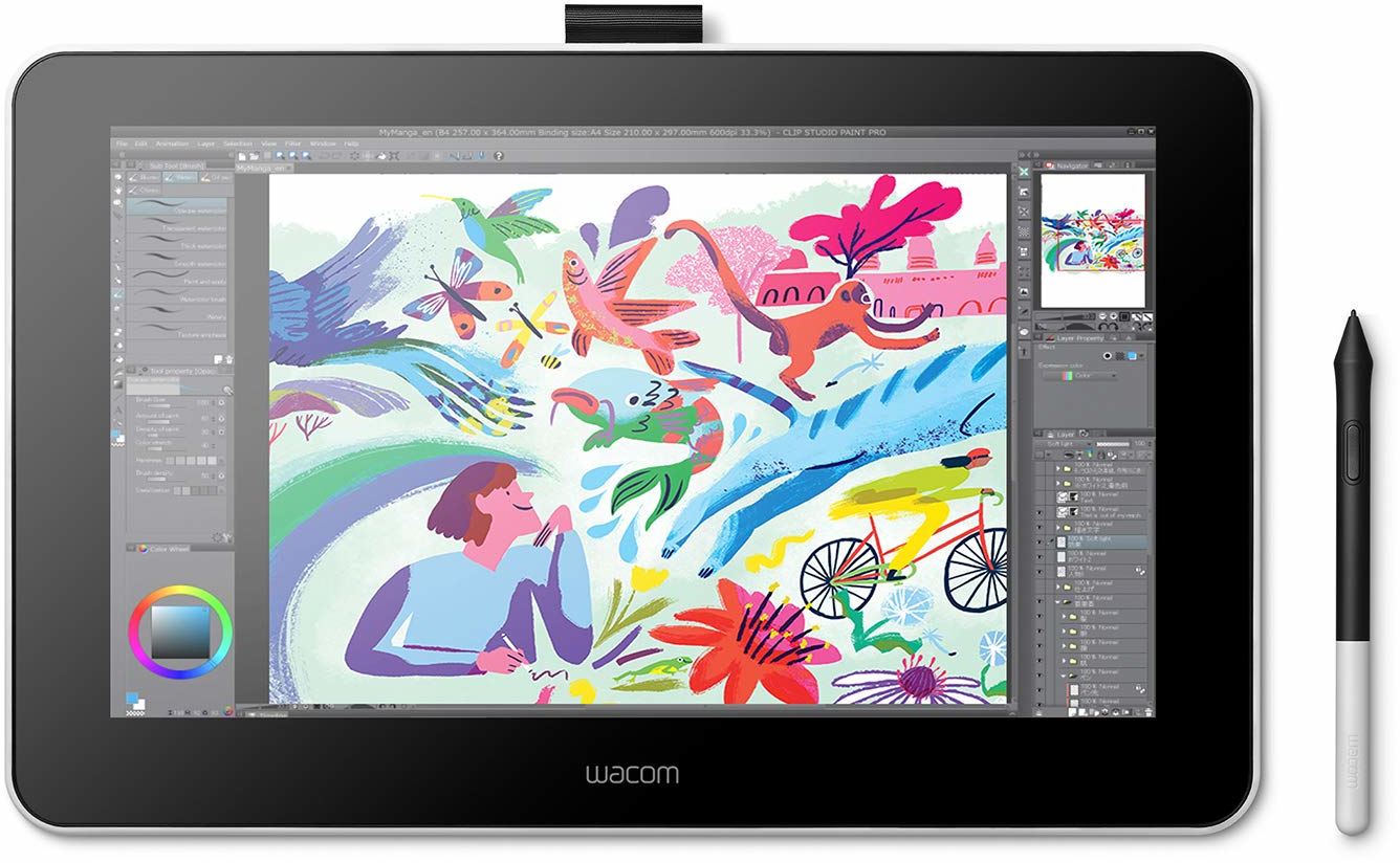 13.3" Wacom One (Gen. 1) Creative Pen Display Graphics Tablet