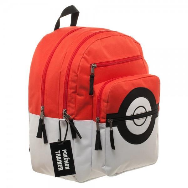 Pokemon Pokeball Backpack with Trainer Bag Charm