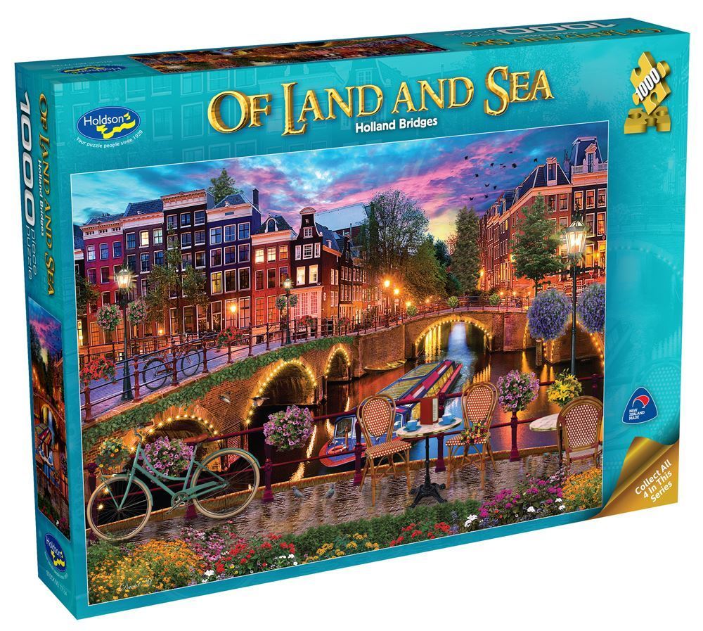 Holdson: 1000 Piece Puzzle - Of Land & Sea S2 (Holland Bridges) image