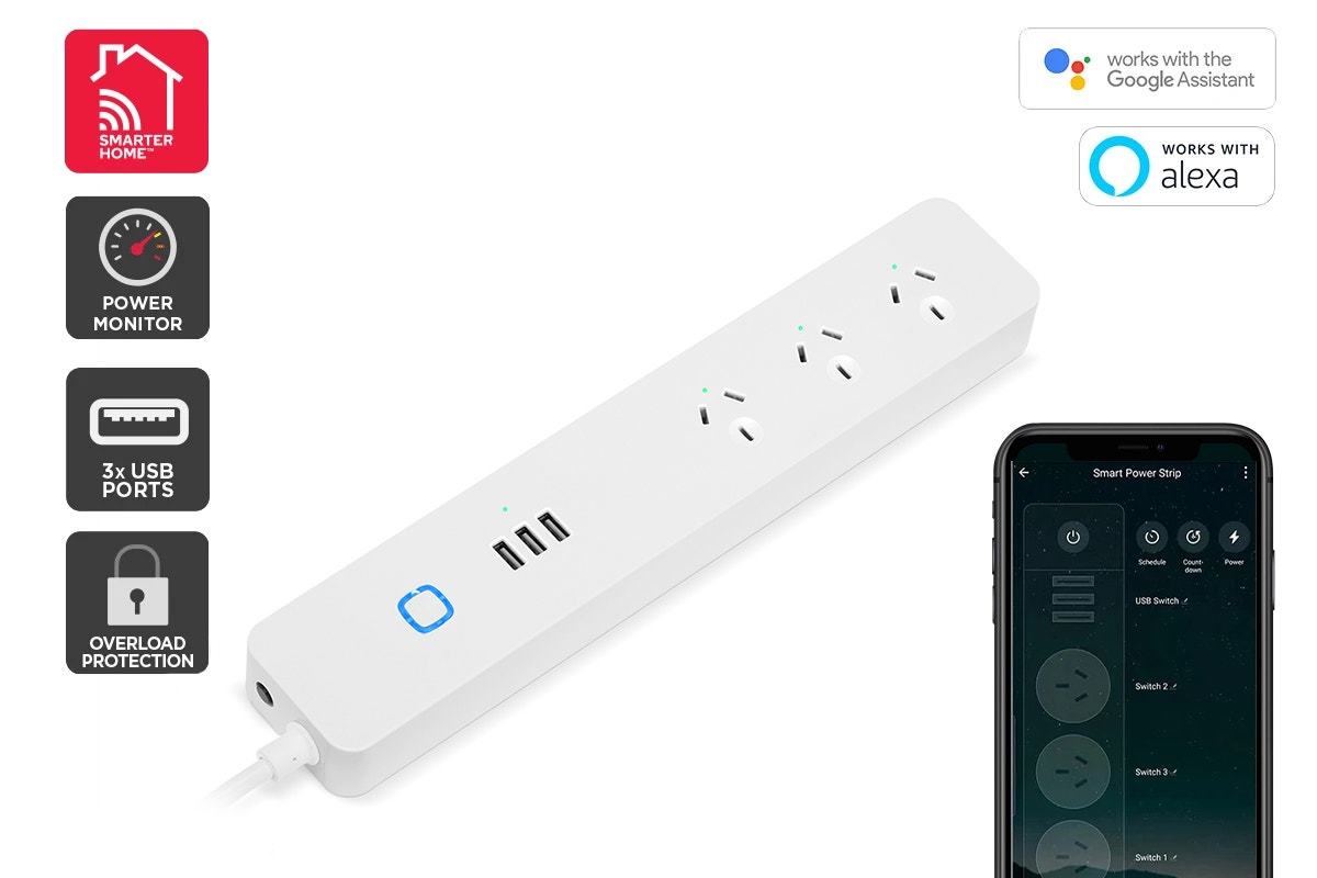 Kogan SmarterHome Smart Power Board With USB Ports & Energy Meter at