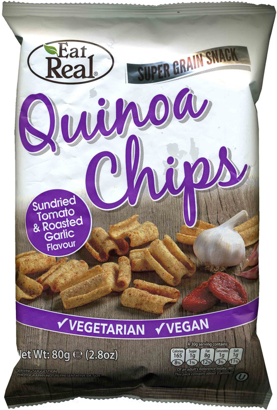 Eat Real Quinoa Chips Sundried Tomato & Roasted Garlic (80g) 10pk