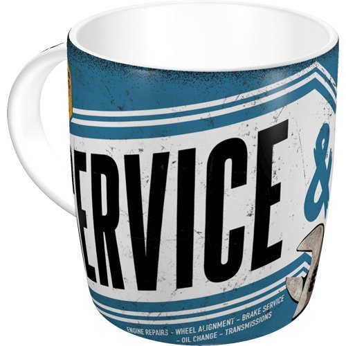 Retro Coffee Mug Best Service & Repair Garage at Mighty Ape NZ