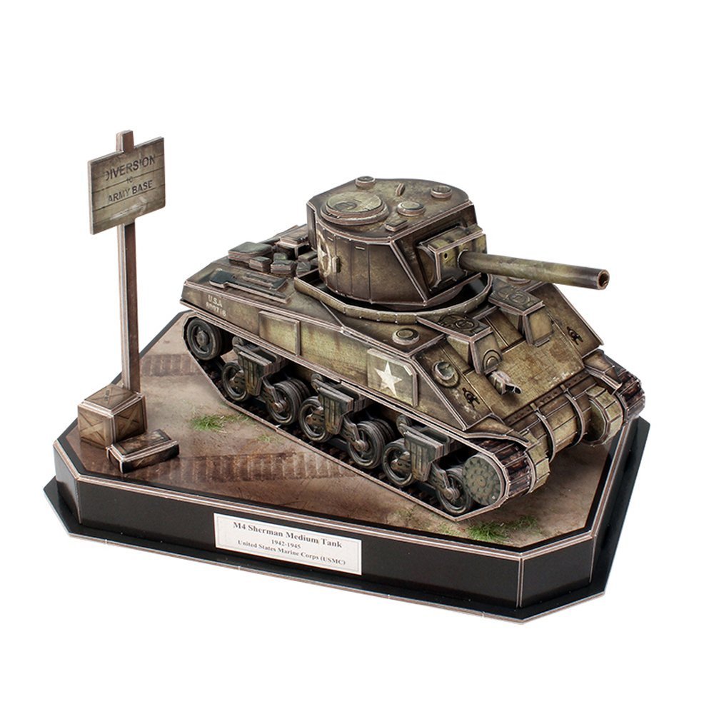 CubicFun: ArmiBuild - US M4A4 Sherman - 263 Piece 3D Puzzle image