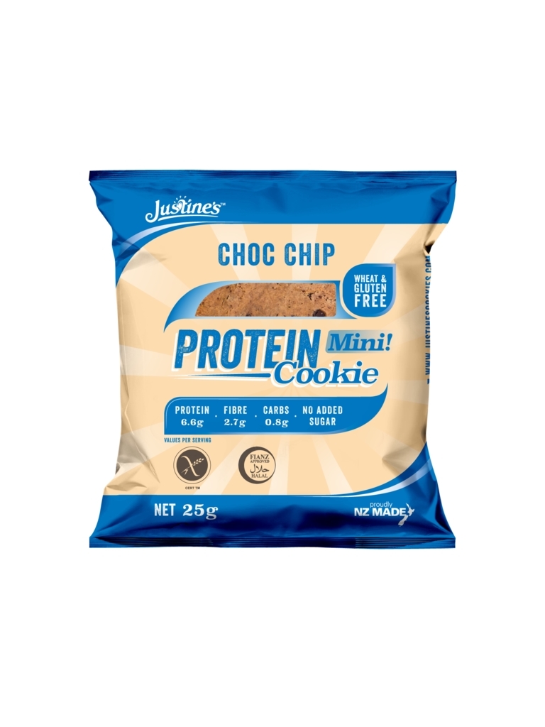 Justine's Mini Protein Cookies - Chocolate Chip (10 x 25g) image