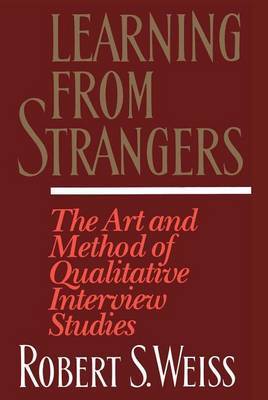 Learning From Strangers by Robert S. Weiss image