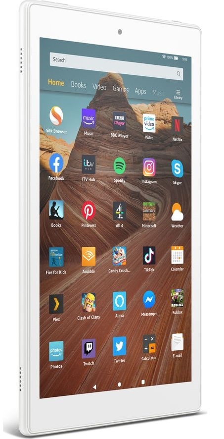 Amazon: Fire HD 10 Tablet (10.1" / 2019 Model / 32GB) - White image