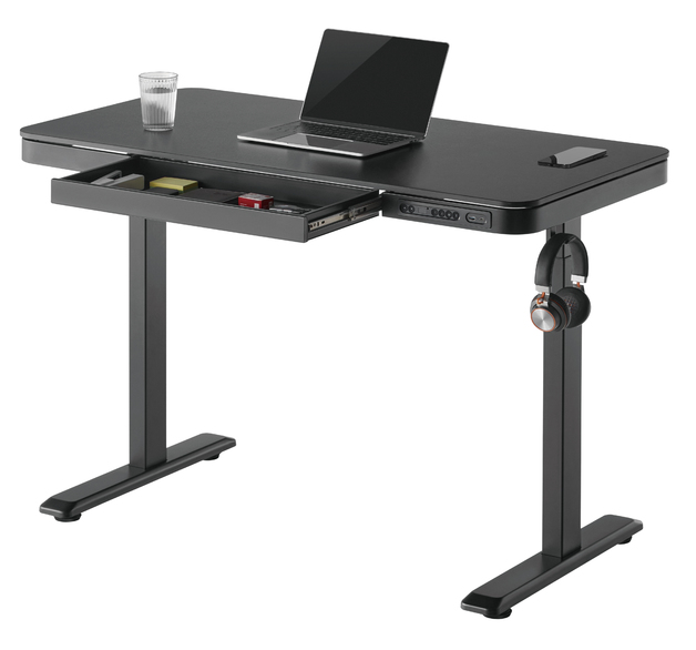Buy Gorilla Office Height Adjustable Desk Black/Black at Mighty Ape NZ