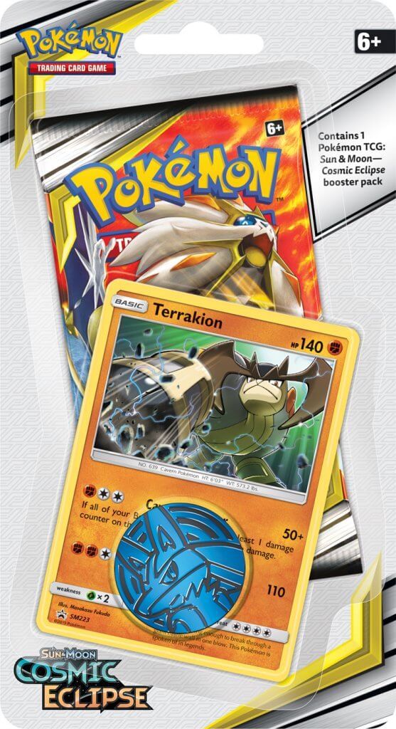 Pokemon TCG: Cosmic Eclipse Collectors Checklane Blister- Terrakion image