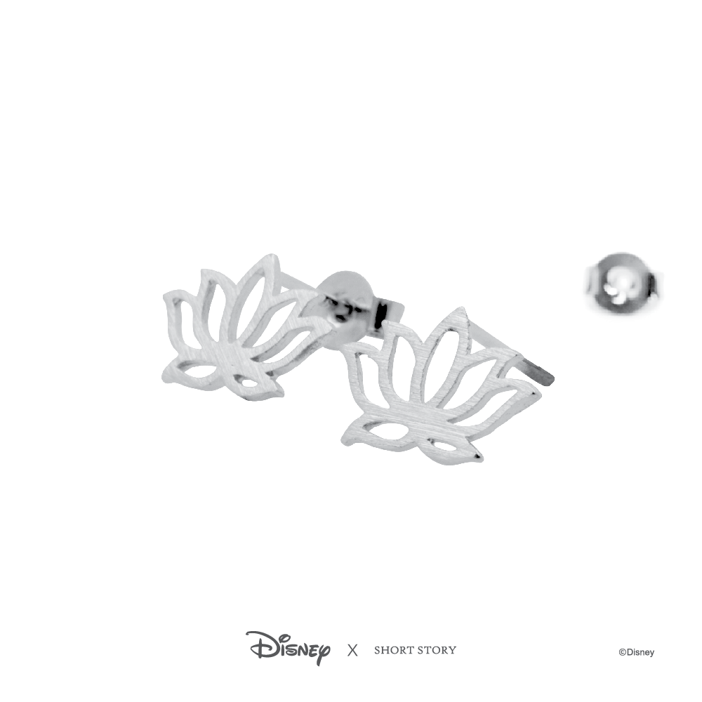 Short Story: Disney Earring Jasmine Lotus - Silver image