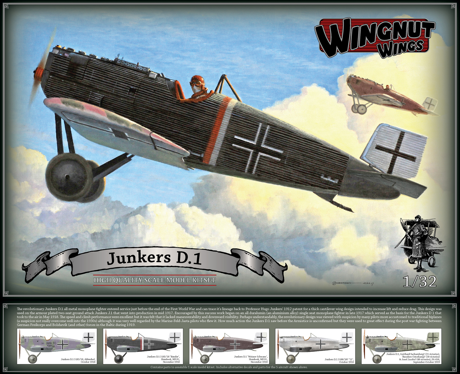 Wingnut Wings 1/32 Junkers D.1 Model Kit at Mighty Ape NZ