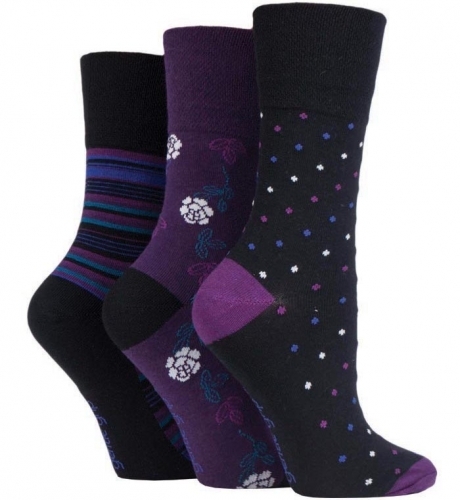 Ladies Gentle Grip N/Elastic Socks image