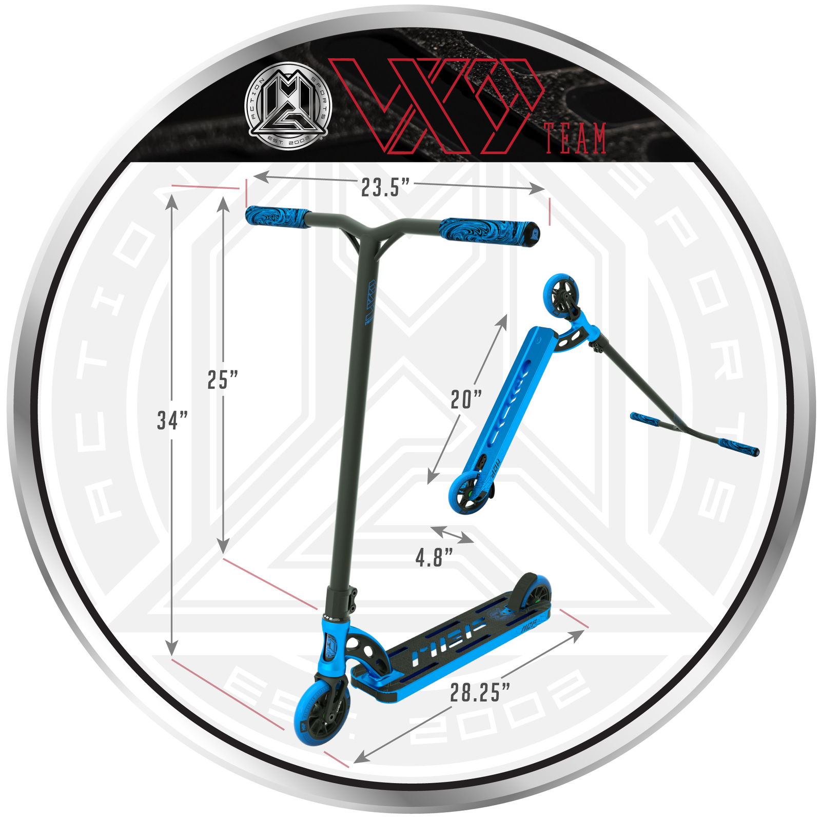 MADD Gear: VX9 Team Scooter - Blue image