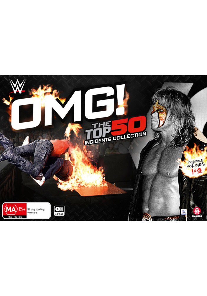 WWE: OMG! The Top 50 Incidents In WWE History Collection (Box Set) on DVD image