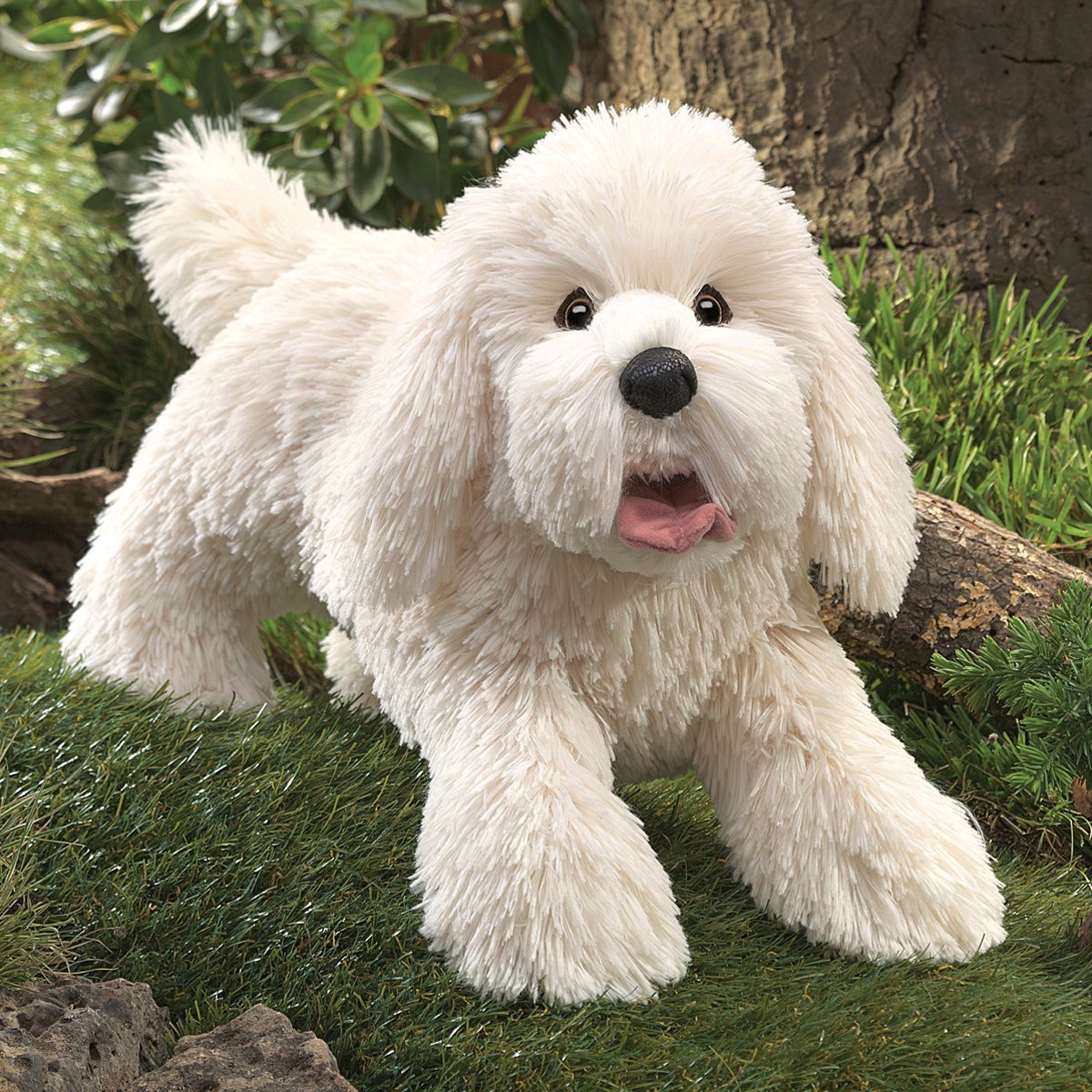 Folkmanis Hand Puppet - Panting Dog image