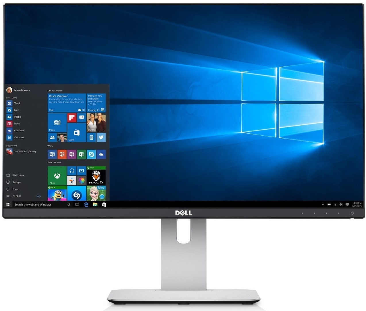 23.8" Dell UltraSharp U2414H FHD Monitor image