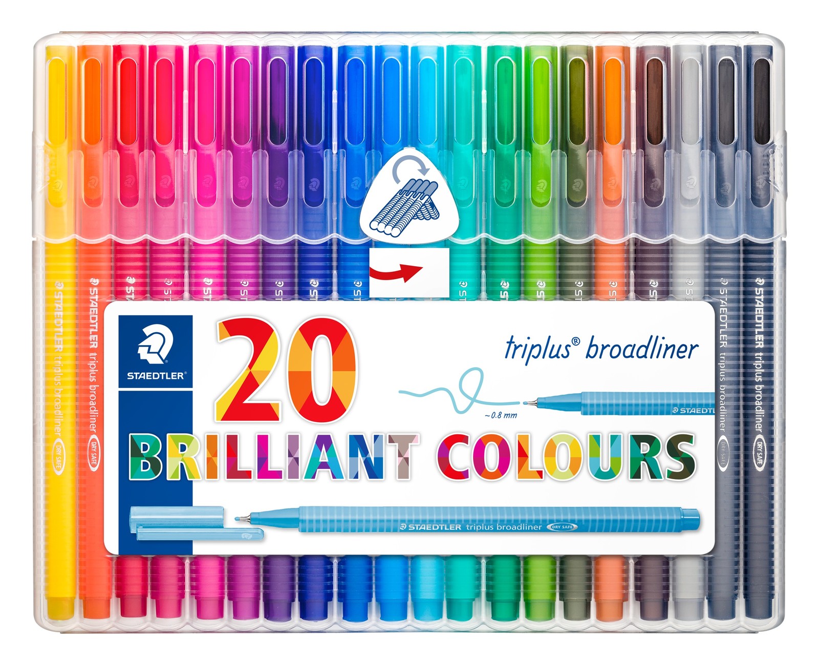 Staedtler: Triplus Broadliner 0.8mm (Wallet of 20) image